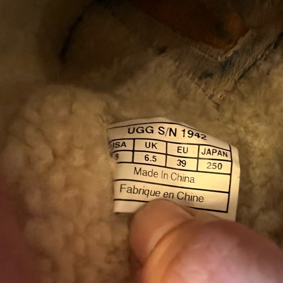 UGG Maxene Leather Tall Wedge Boots Style 1942 - Picture 12 of 14